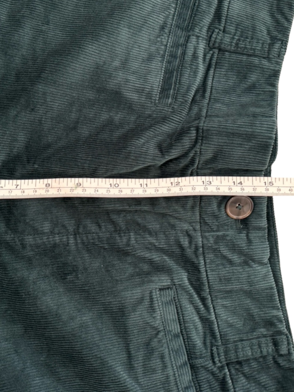 Anthropologie Green Corduroy Wide Leg Pants - Picture 11 of 15